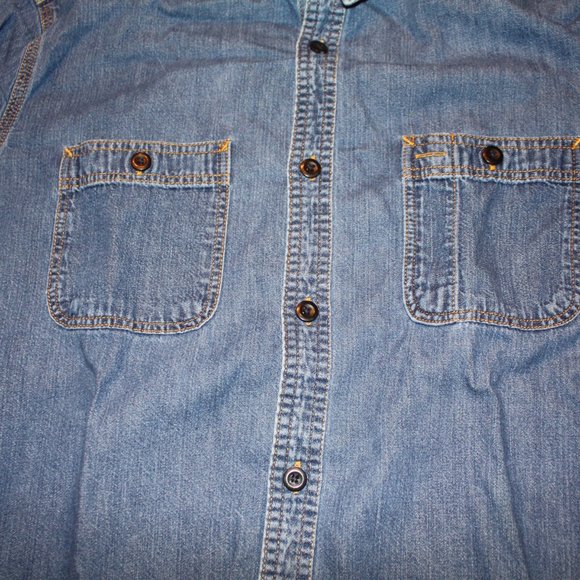 Gap 1969 Men's Western Demin Long Sleeve Shirt. Button Up. Size Large. - Picture 2 of 7